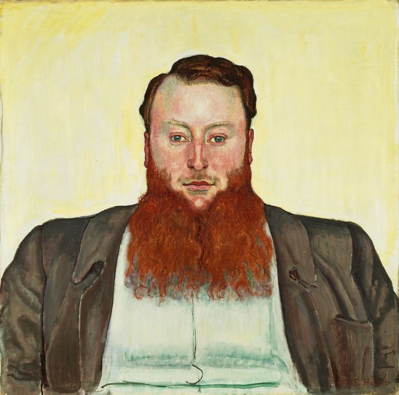 Portret rzeźbiarza Jamesa Vibertn autorstwa Ferdinand Hodler