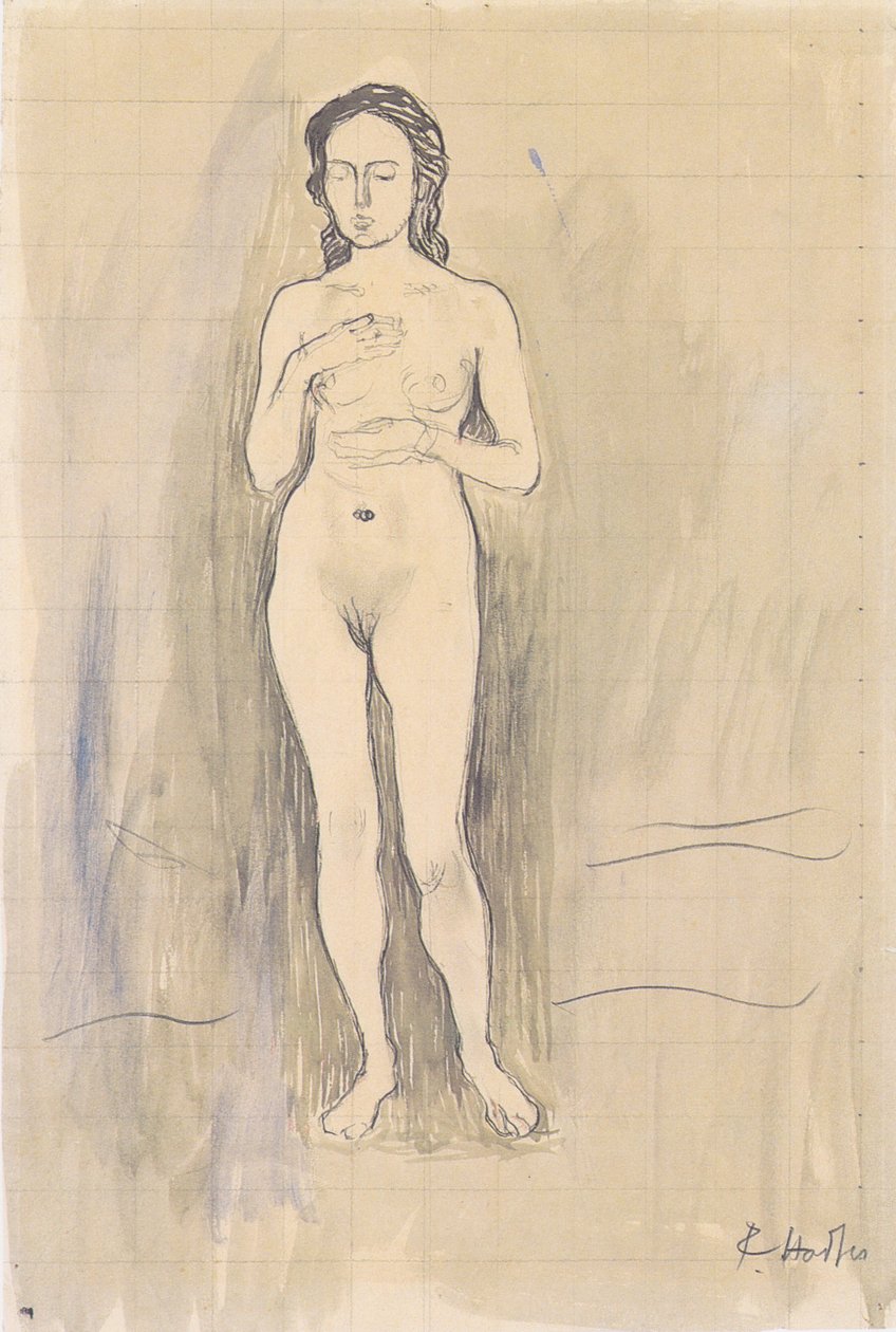 Kobiece nagie studium prawdy? autorstwa Ferdinand Hodler