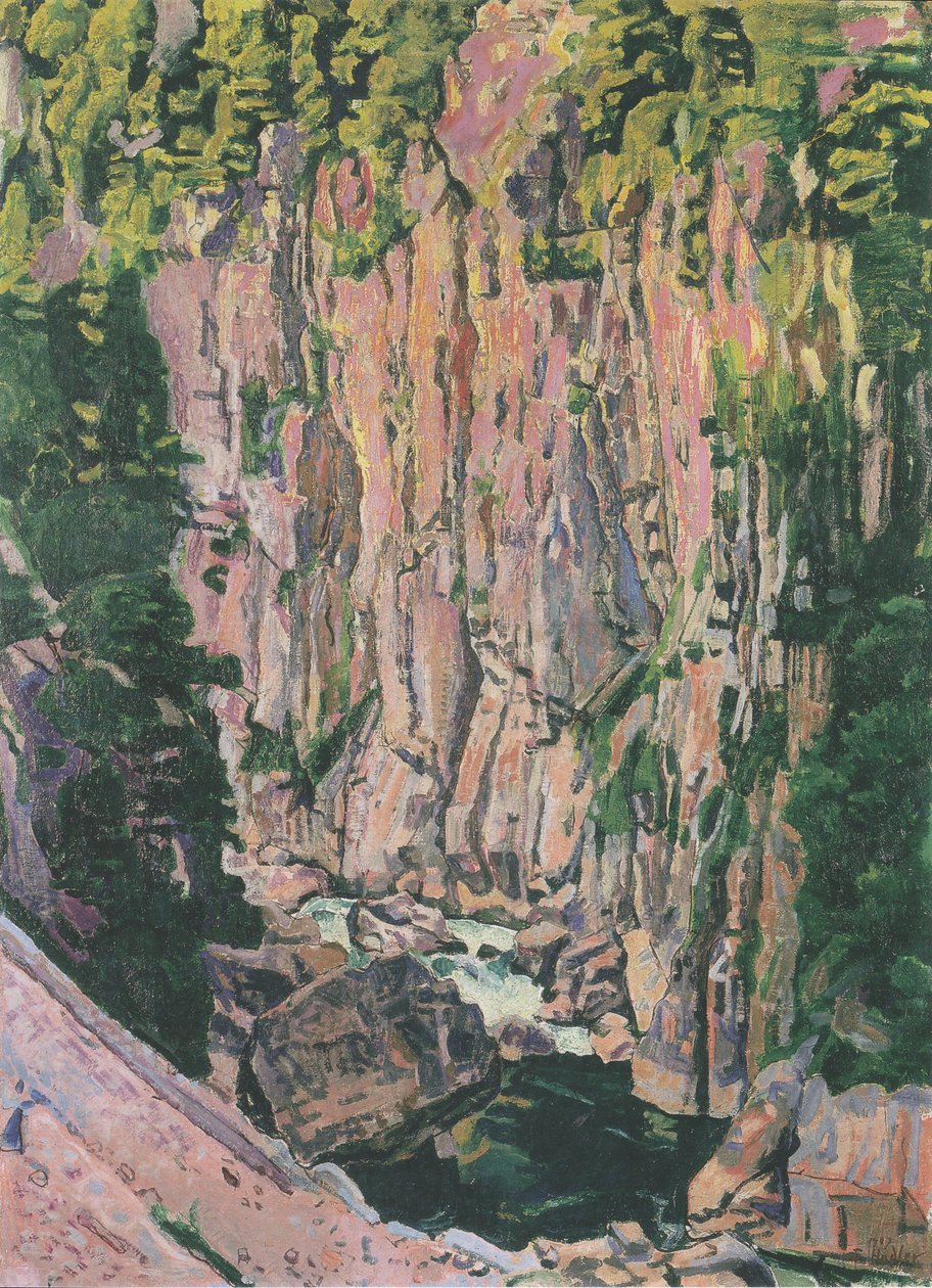 Aareschlucht autorstwa Ferdinand Hodler