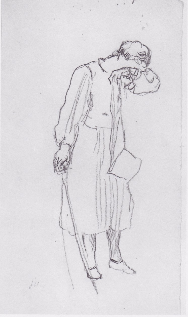 Pożegnalna figura kobieca 1 autorstwa Ferdinand Hodler