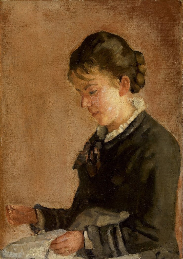 Portret panny Liny Kyburz autorstwa Ferdinand Hodler