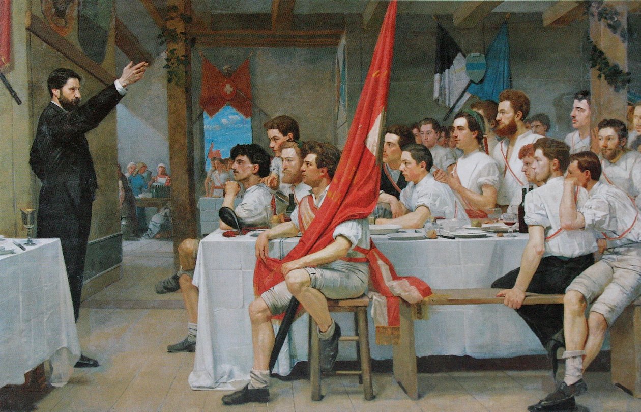 Bankiet gimnastyczki autorstwa Ferdinand Hodler