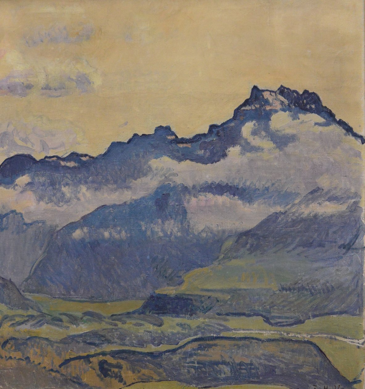 Dents-du-Midi autorstwa Ferdinand Hodler