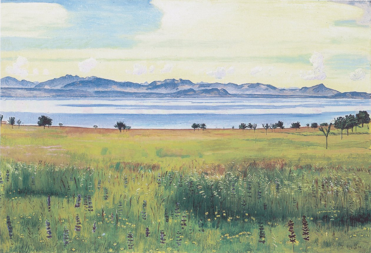 Jezioro Genewskie z St Prex autorstwa Ferdinand Hodler