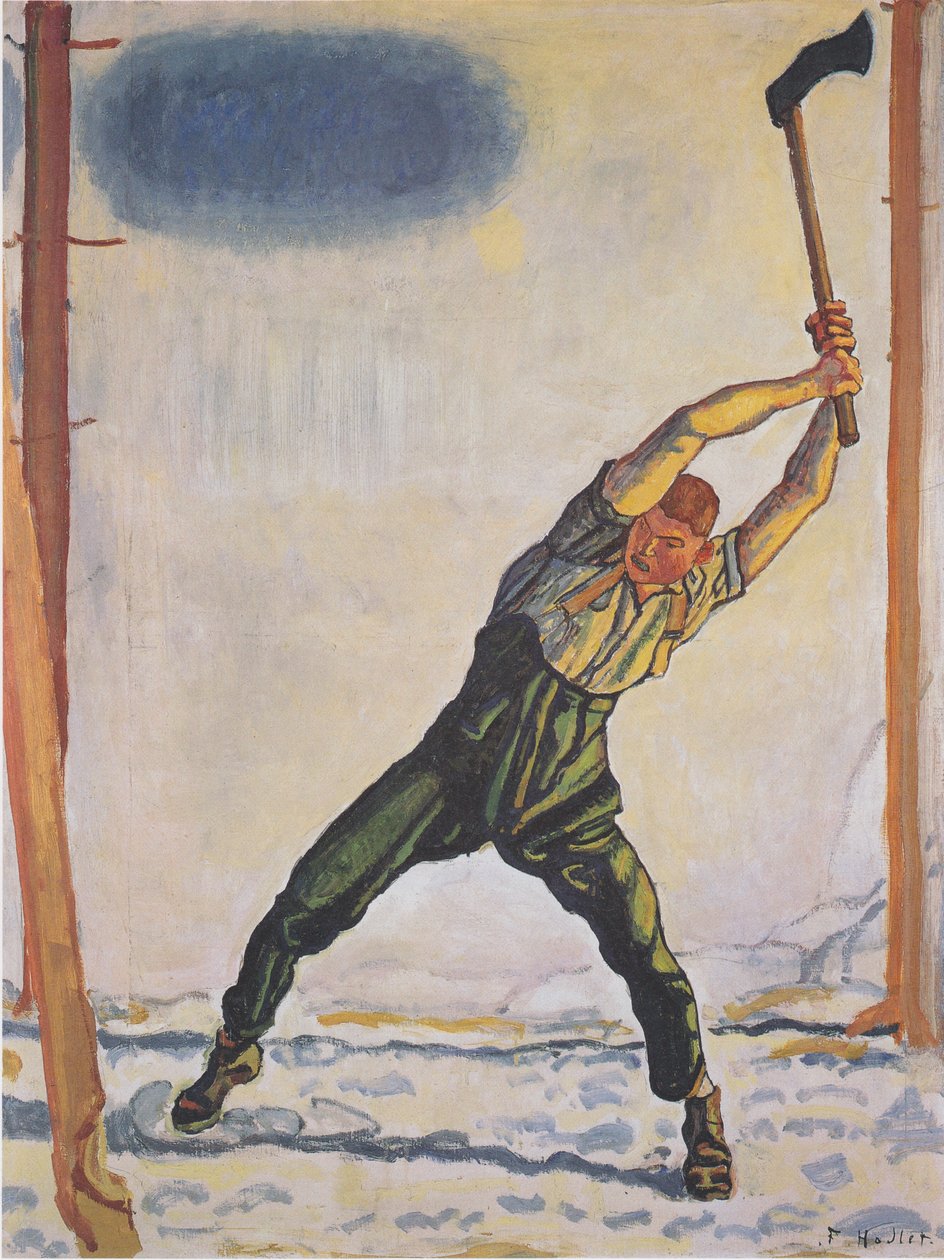 Drwal autorstwa Ferdinand Hodler