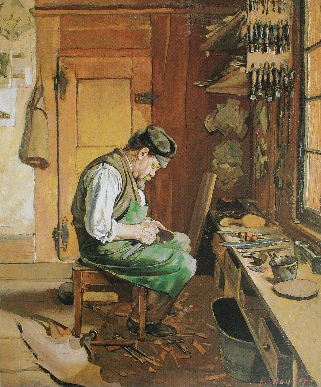 Szewc autorstwa Ferdinand Hodler