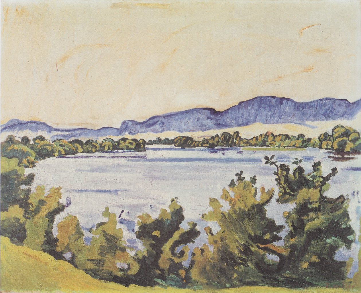 Aare w pobliżu Solothurn autorstwa Ferdinand Hodler