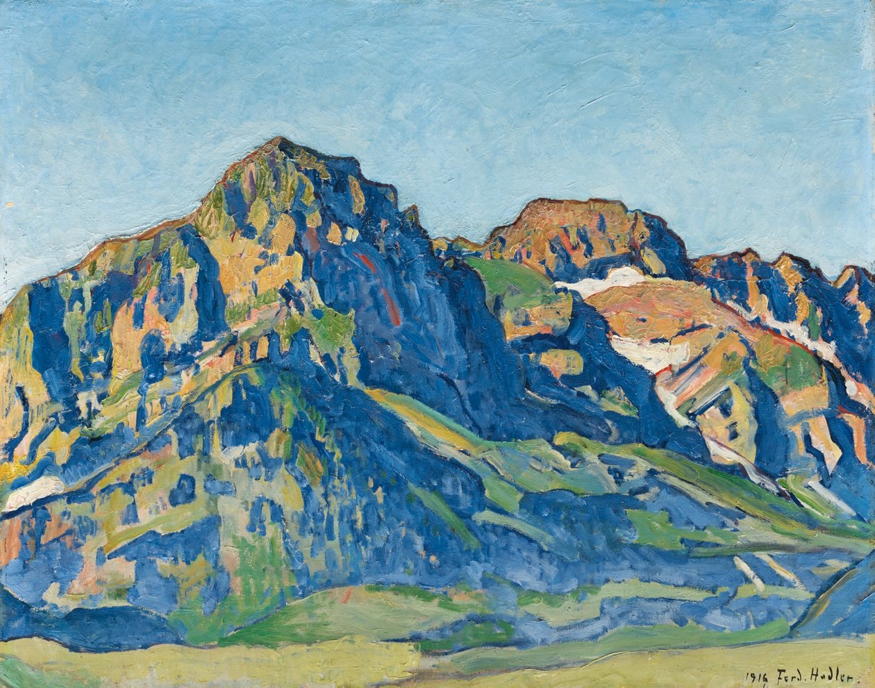 Die Dents Blanches autorstwa Ferdinand Hodler