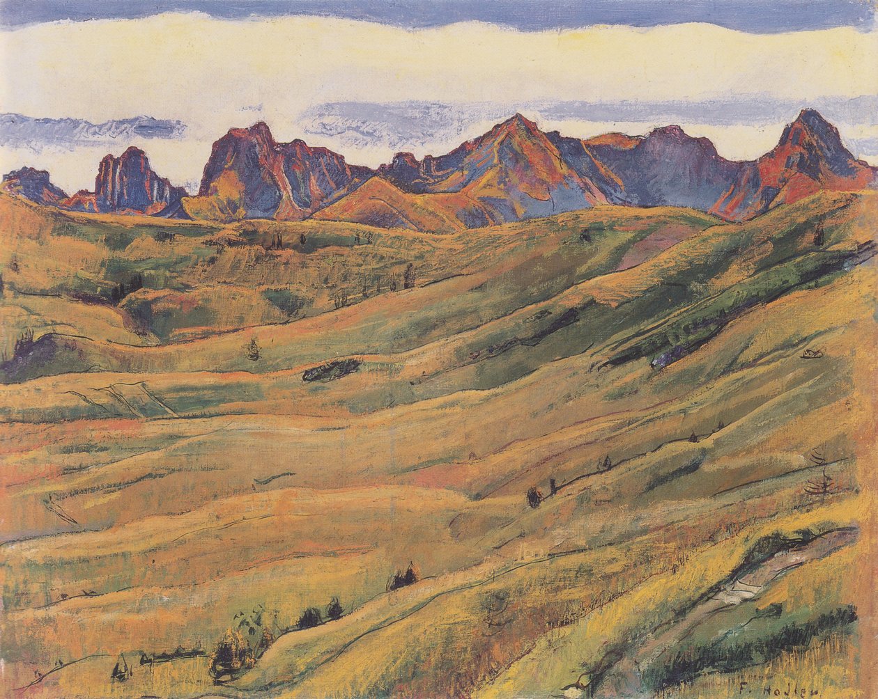 Łańcuch Gantrischa autorstwa Ferdinand Hodler
