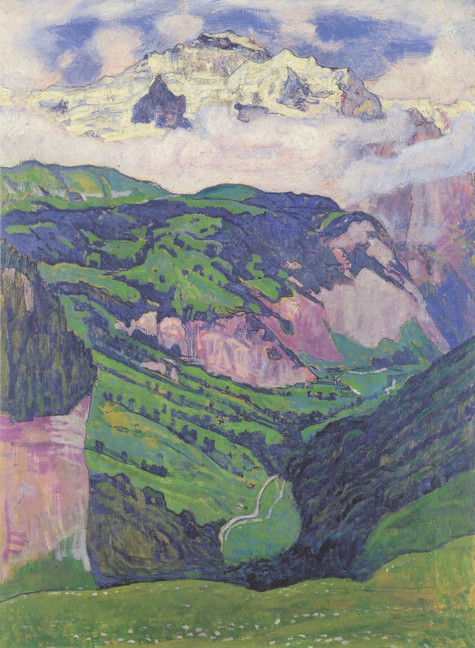 Dziewica z Isenfluh autorstwa Ferdinand Hodler
