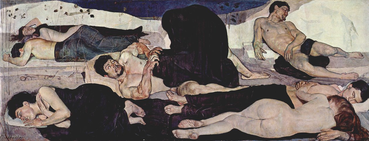 Noc autorstwa Ferdinand Hodler