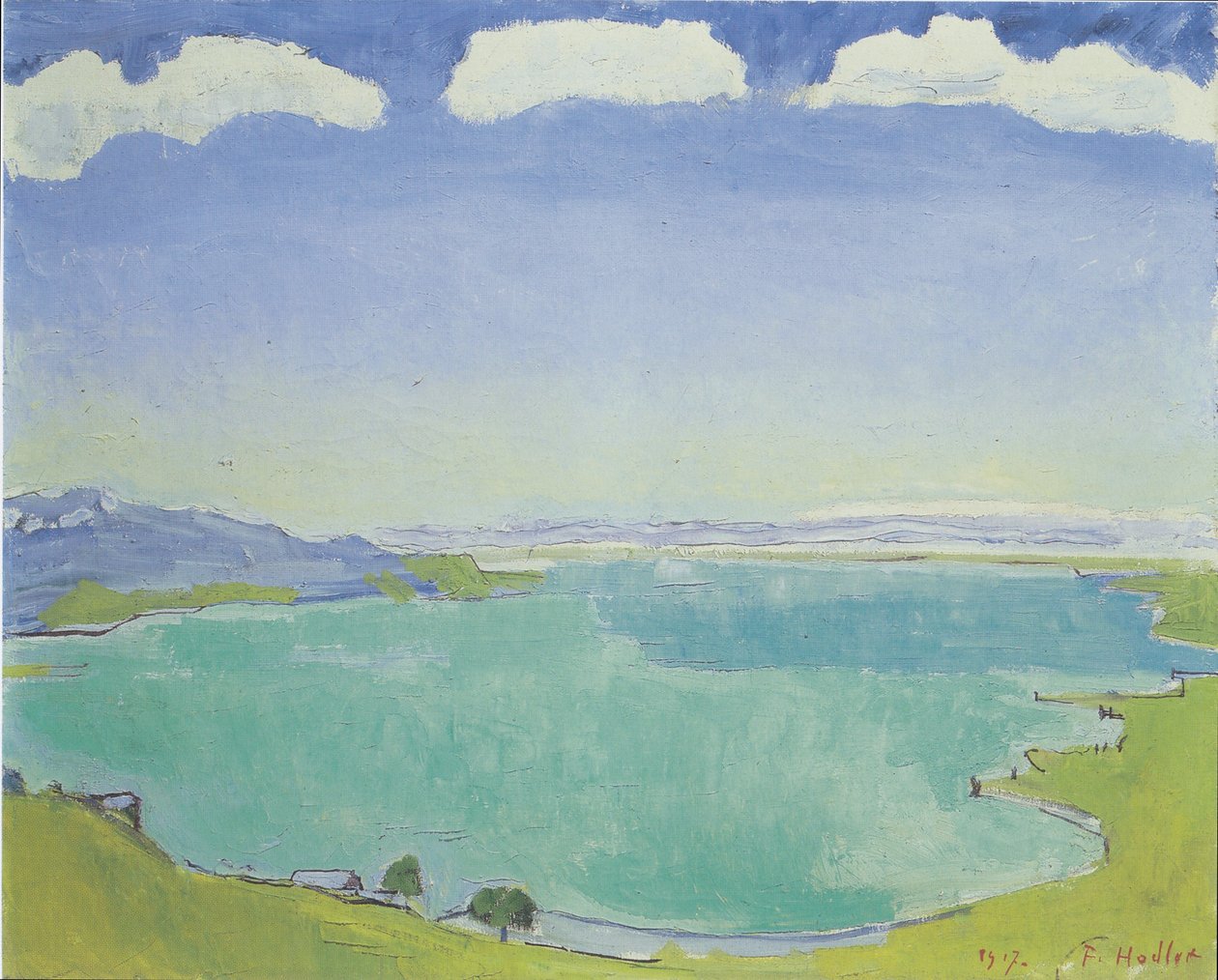 Jezioro Genewskie z Caux autorstwa Ferdinand Hodler