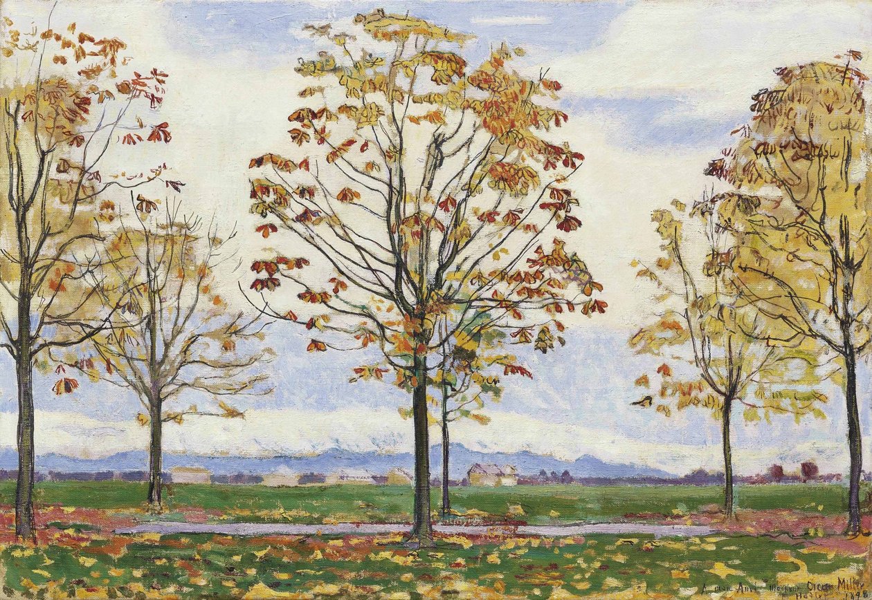 Kastanienallee w pobliżu Biberist autorstwa Ferdinand Hodler