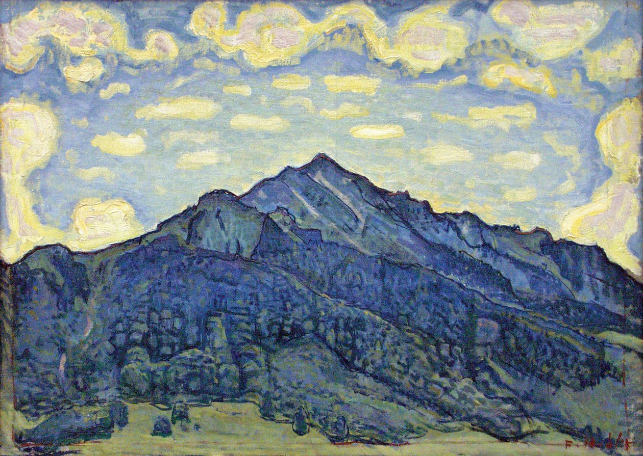 Krajobraz w Alpach Szwajcarskich autorstwa Ferdinand Hodler