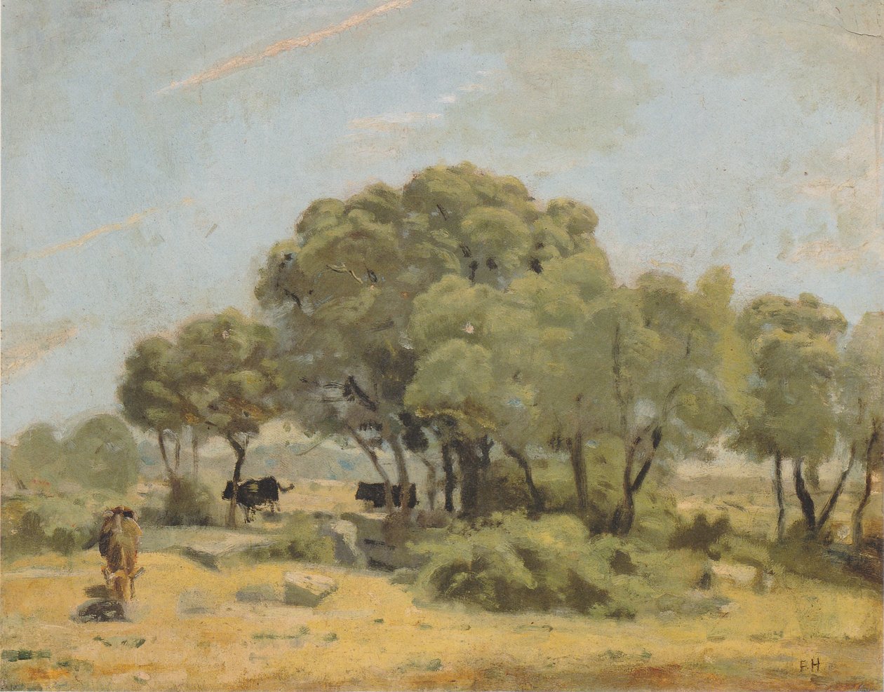 Drzewa oliwne w Hiszpanii autorstwa Ferdinand Hodler