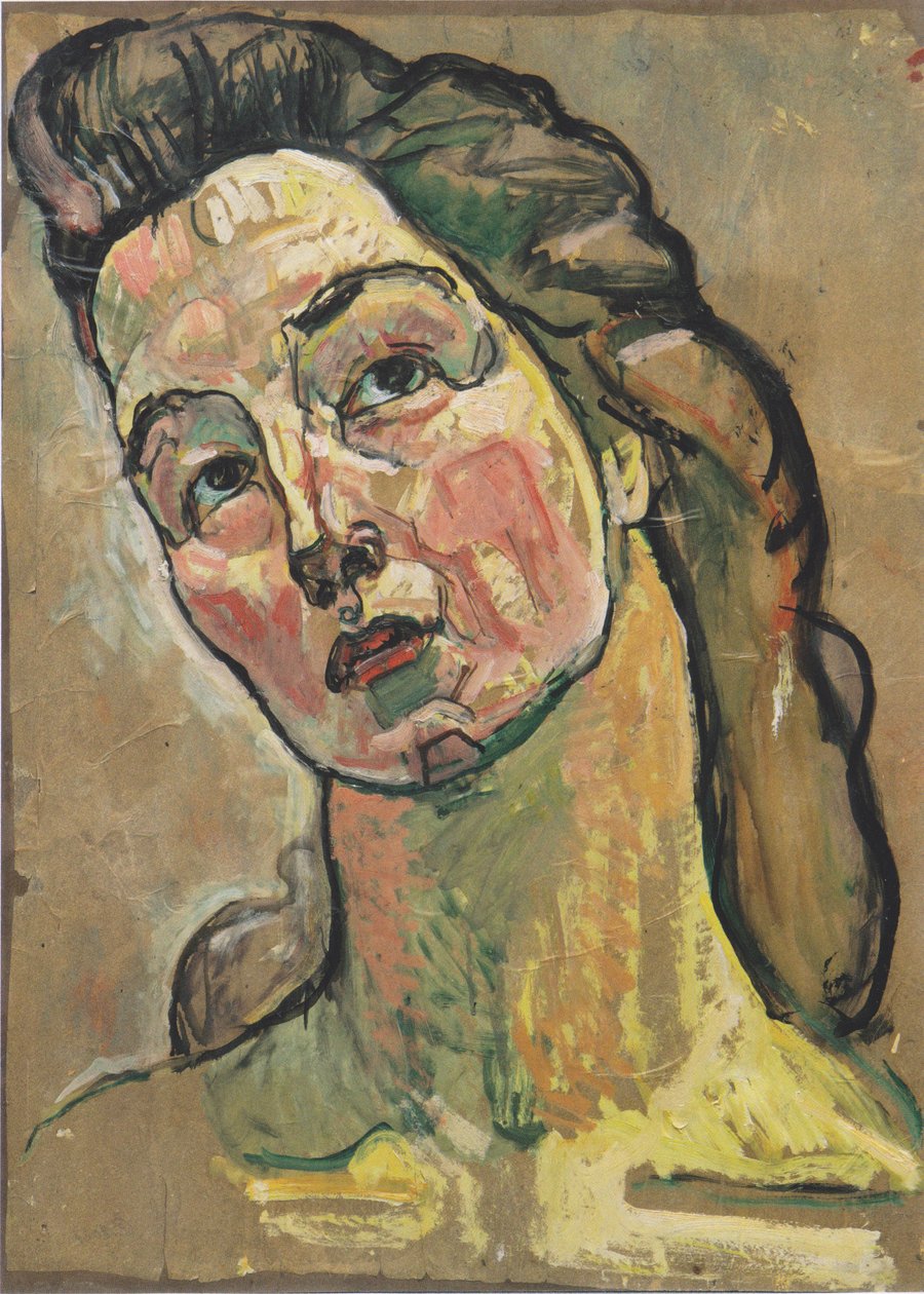 Studium portretowe dla „Widok w nieskończoność” autorstwa Ferdinand Hodler