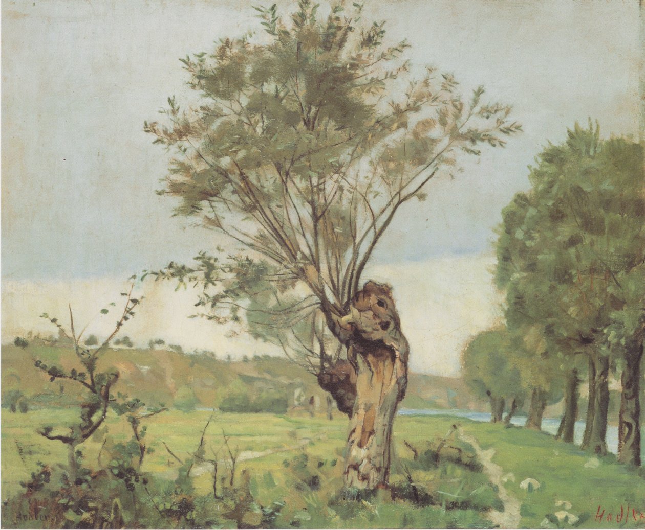 Willows on the Jonction pod Genewą autorstwa Ferdinand Hodler