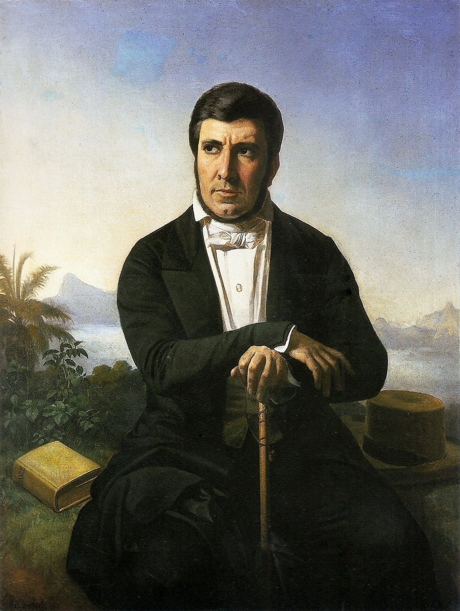 Portret Manuela de Araujo Porto-Alegre autorstwa Ferdinand Krumholz