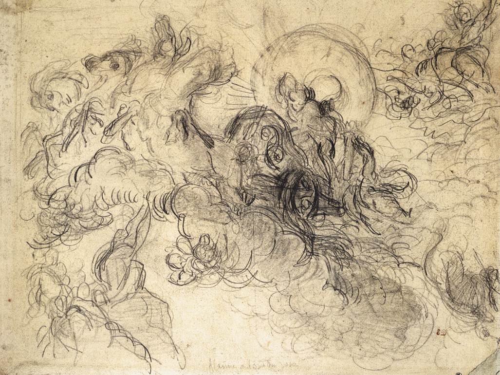 Apollo zabija Pythona autorstwa Ferdinand Victor Eugene Delacroix