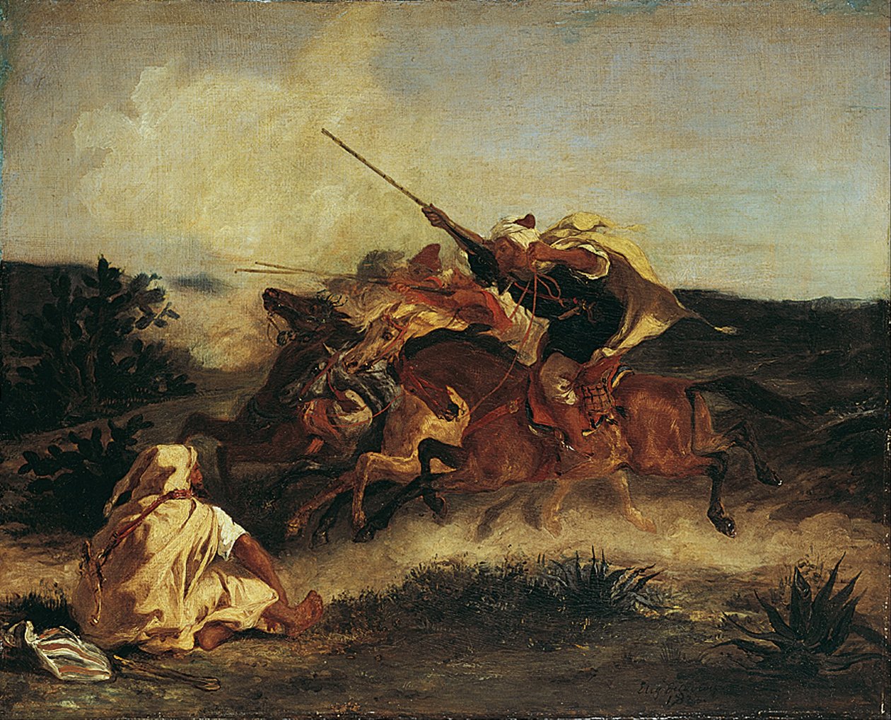 Arabska Fantazja autorstwa Ferdinand Victor Eugene Delacroix