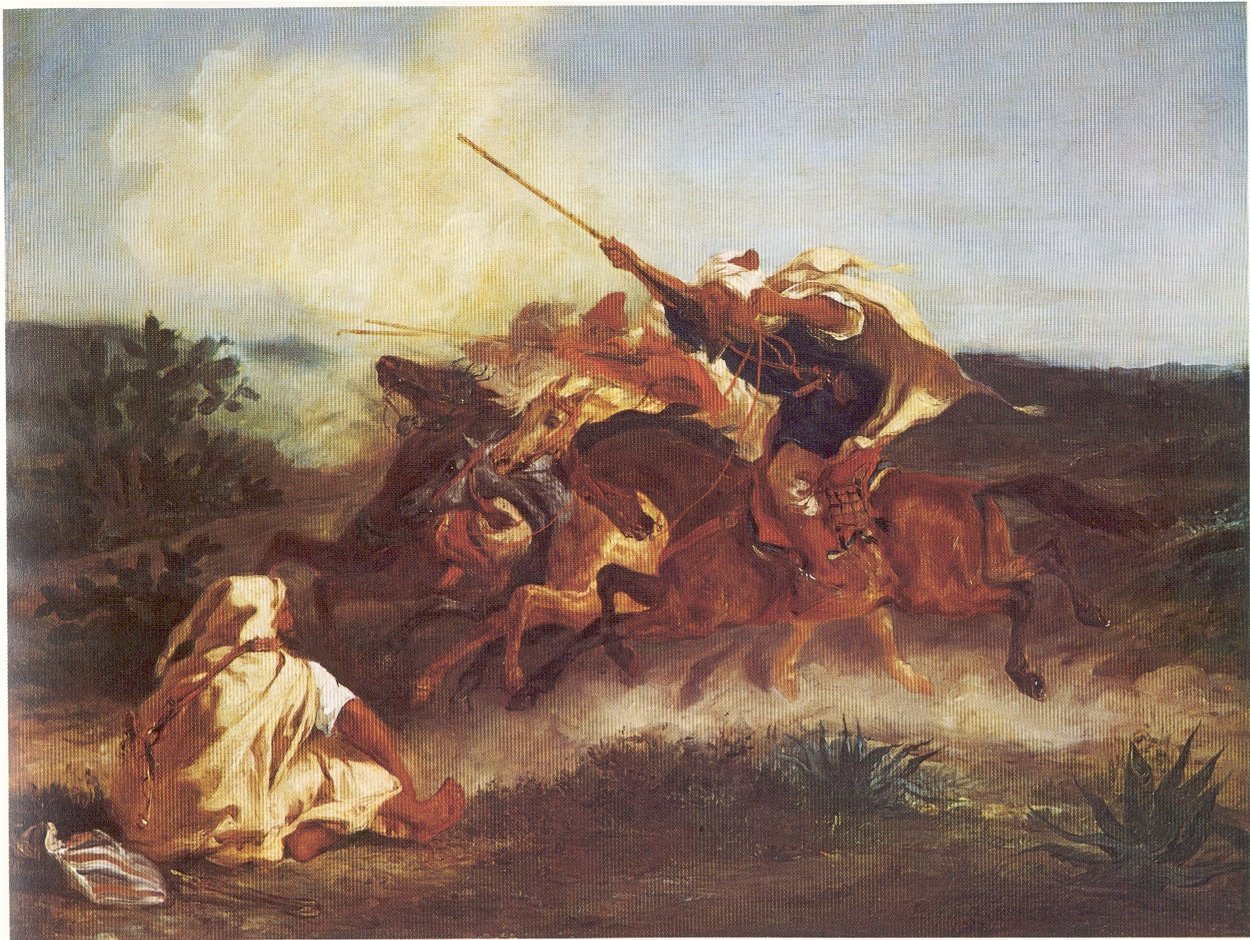 Arabska fantazja autorstwa Ferdinand Victor Eugene Delacroix