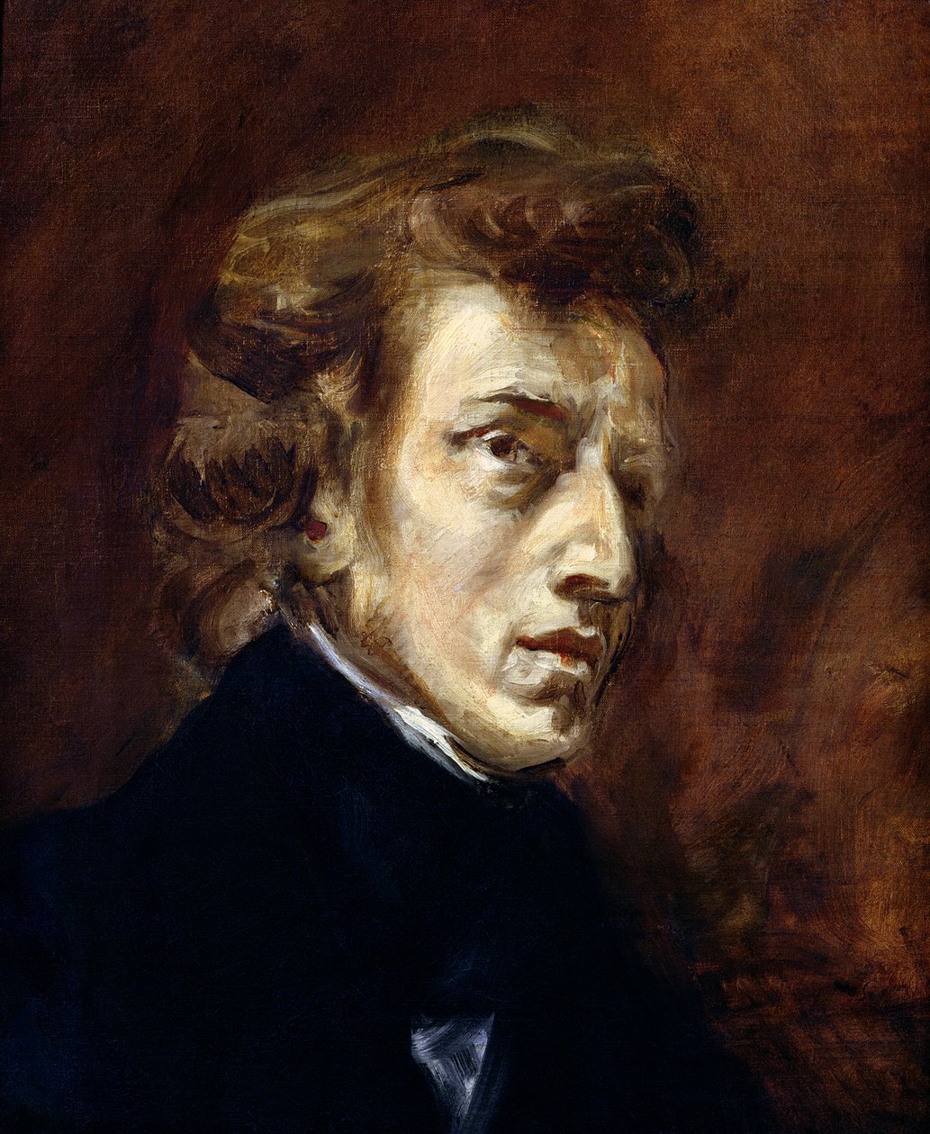 Fryderyk Chopin (1810-49) 1838 autorstwa Ferdinand Victor Eugene Delacroix