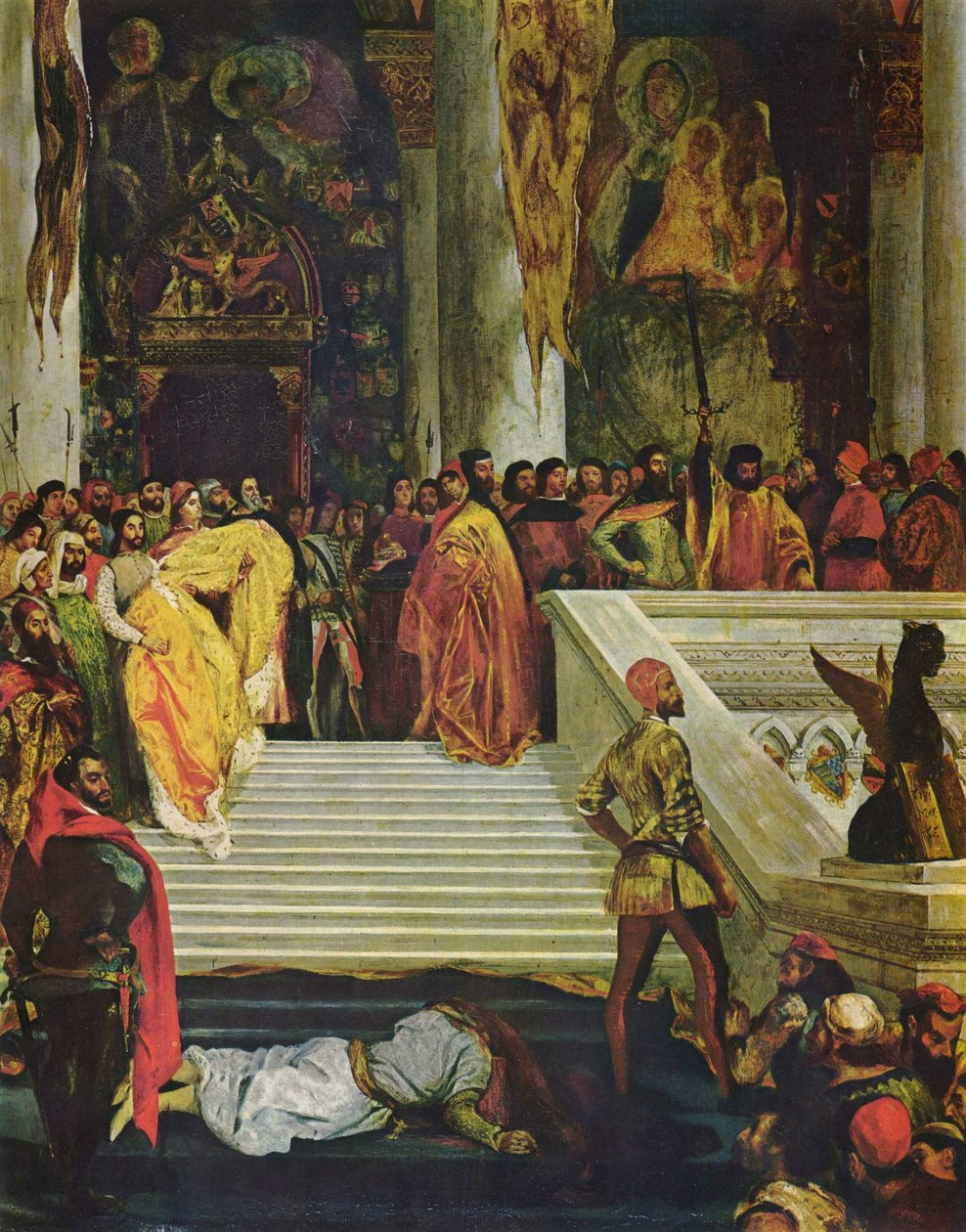 Egzekucja doży Marin Faliero autorstwa Ferdinand Victor Eugene Delacroix