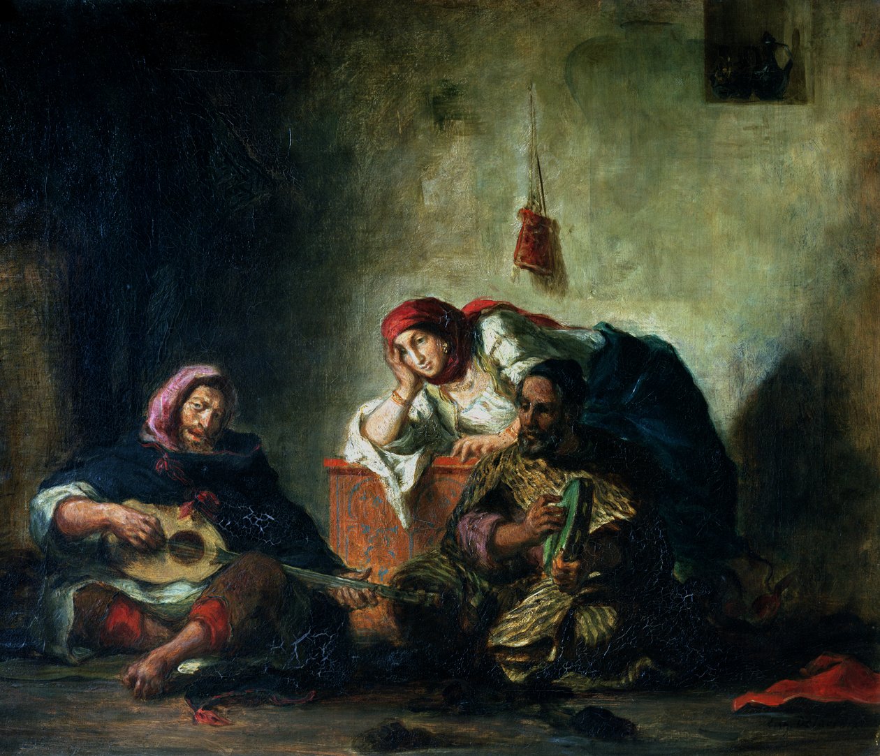 Żydowscy muzycy w Mogadorze, 1847 autorstwa Ferdinand Victor Eugene Delacroix
