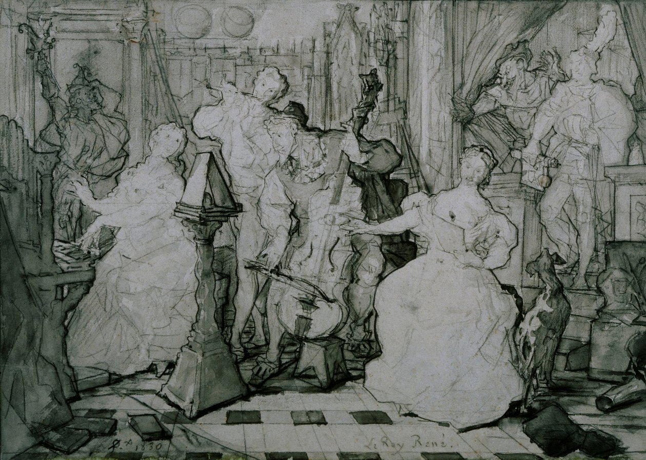 Roy René autorstwa Ferdinand Victor Eugene Delacroix