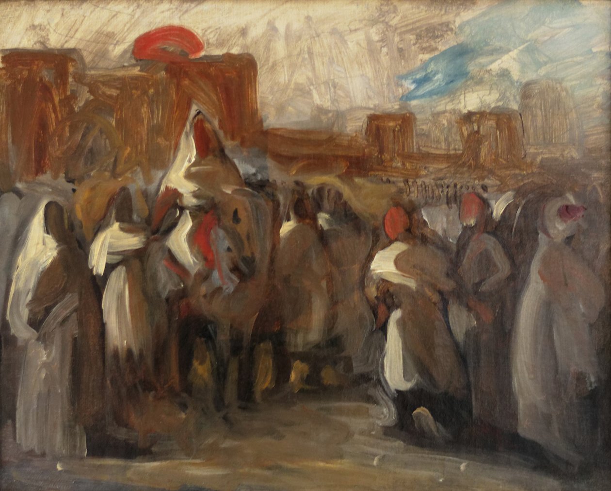 Sułtan Maroka Moulay autorstwa Ferdinand Victor Eugene Delacroix