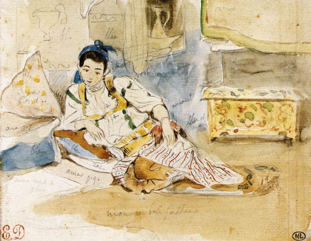 Mounay ben Sultan autorstwa Ferdinand Victor Eugene Delacroix