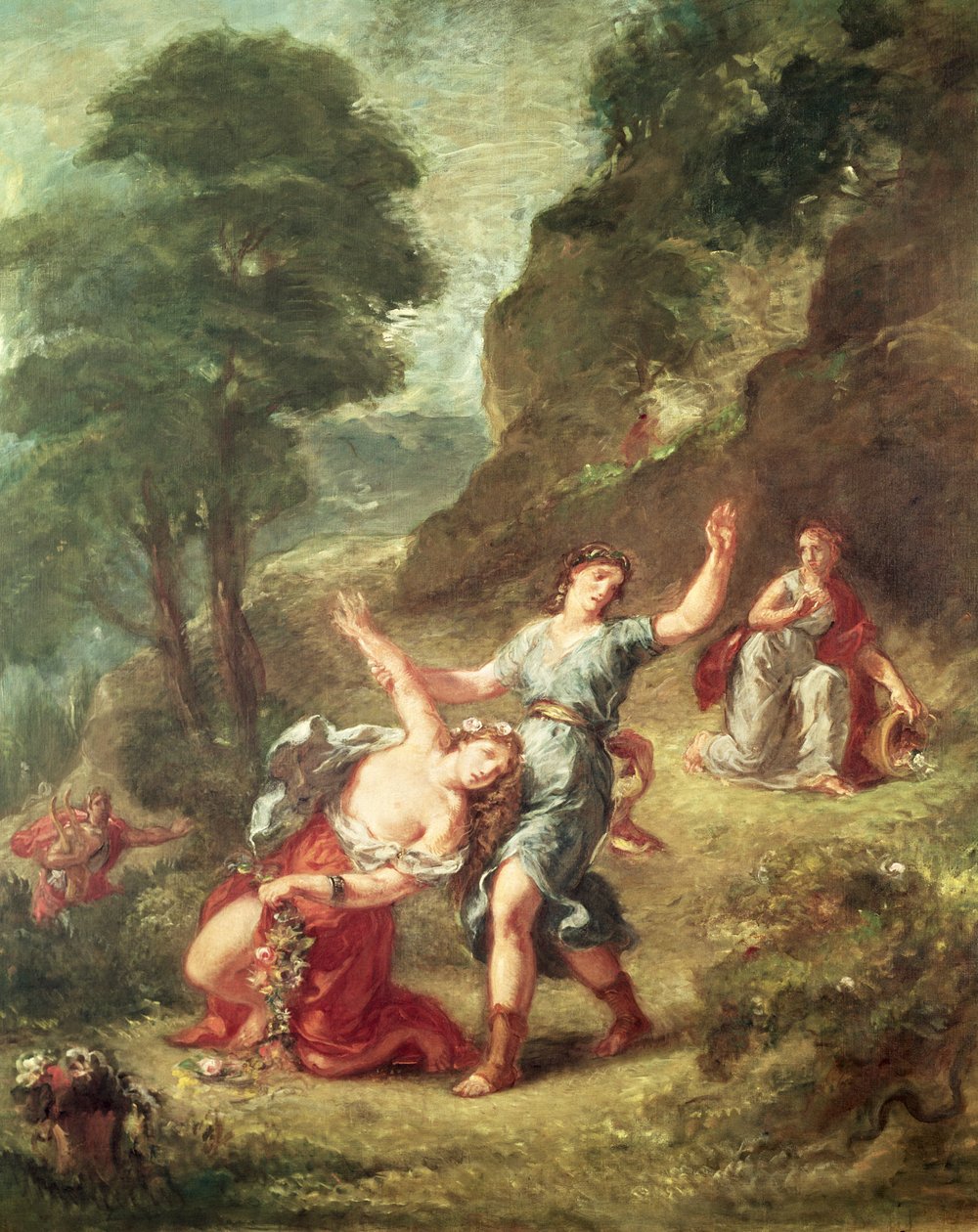 Orfeusz i Eurydyka, Wiosna z cyklu Cztery pory roku, 1862 autorstwa Ferdinand Victor Eugene Delacroix