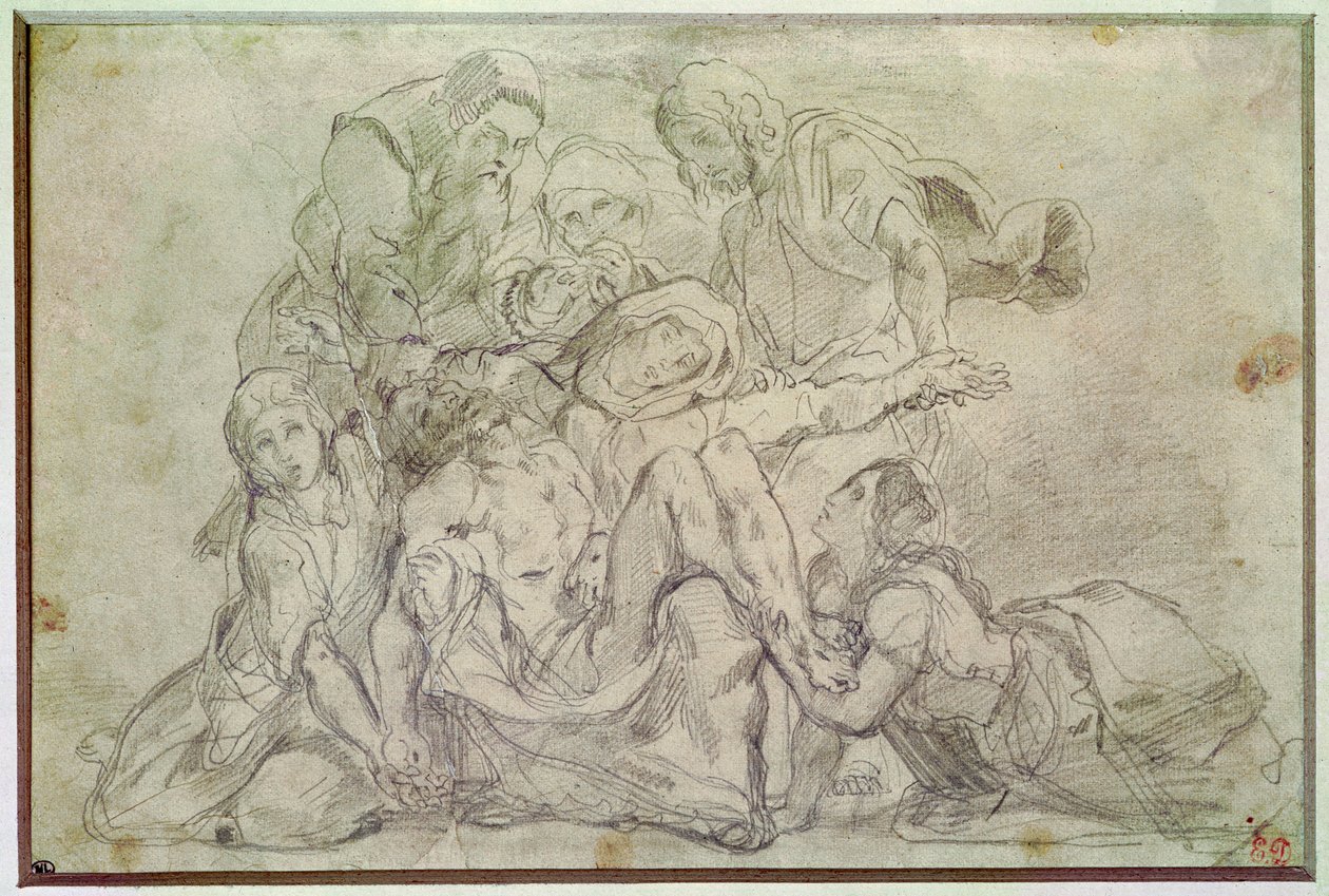 Pieta autorstwa Ferdinand Victor Eugene Delacroix