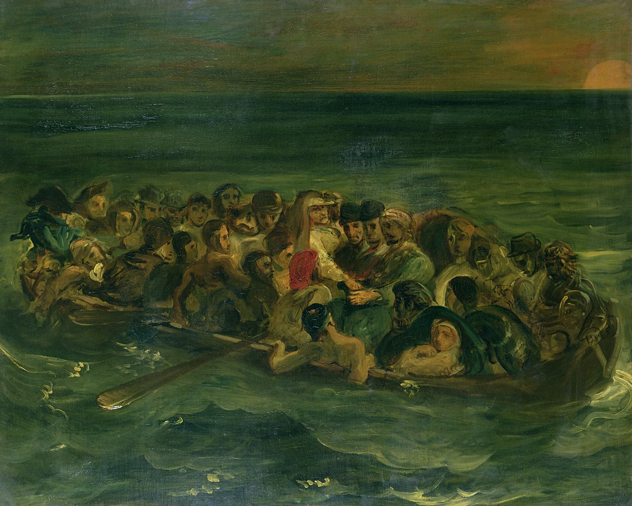 Szkic do wraku Don Juana, 1839 (patrz także 182426) autorstwa Ferdinand Victor Eugene Delacroix