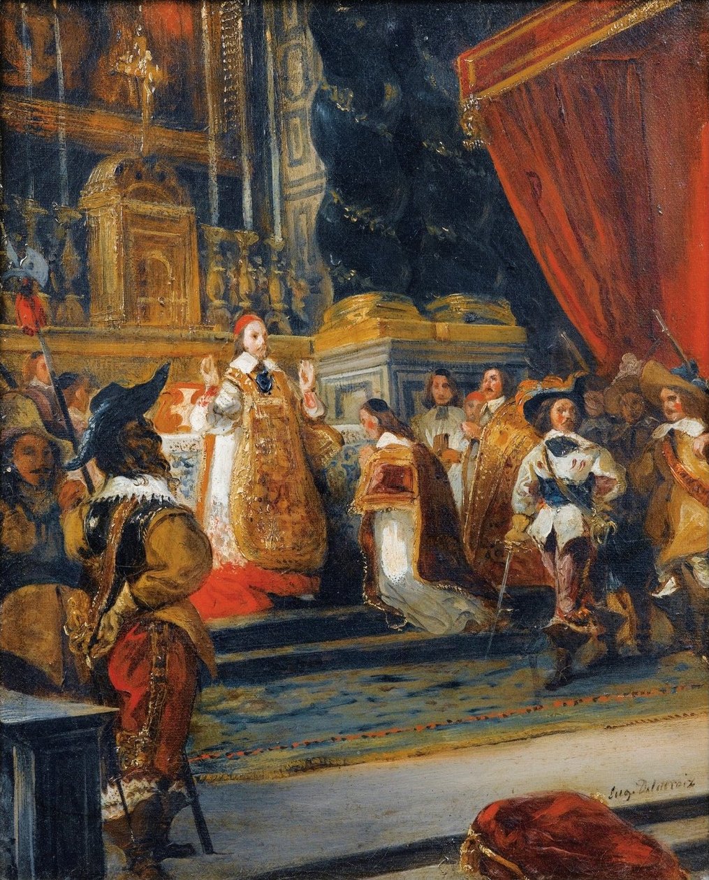 Kardynał de Richelieu autorstwa Ferdinand Victor Eugene Delacroix