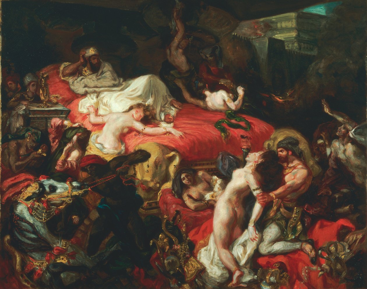 Śmierć Sardanapalusa autorstwa Ferdinand Victor Eugene Delacroix