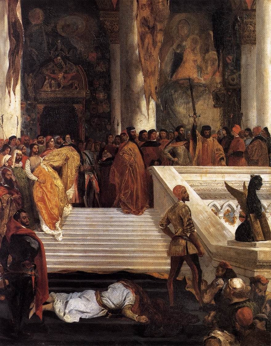 Egzekucja doży Marino Faliero autorstwa Ferdinand Victor Eugene Delacroix