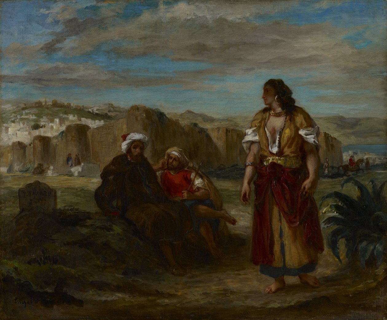Widok na Tanger autorstwa Ferdinand Victor Eugene Delacroix