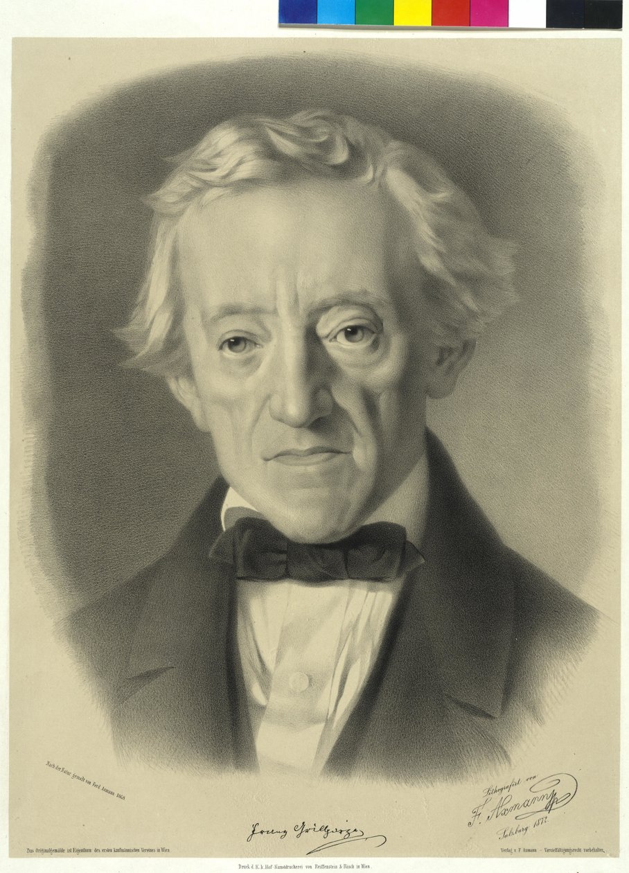 Franz Grillparzer autorstwa Ferdinand Axmann