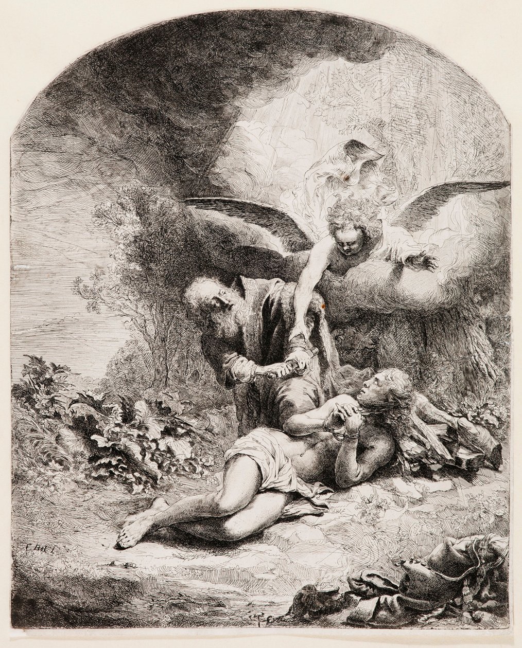 Ofiara Abrahama autorstwa Ferdinand Bol
