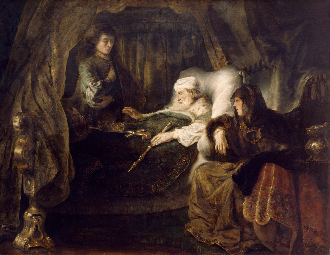 Ostatnie polecenie Dawida dla Salomona autorstwa Ferdinand Bol