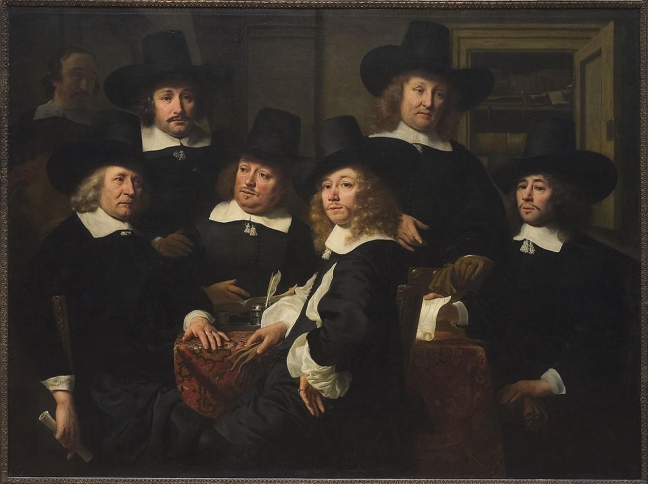 Regenci Nieuwezijds Huiszittenhuis autorstwa Ferdinand Bol