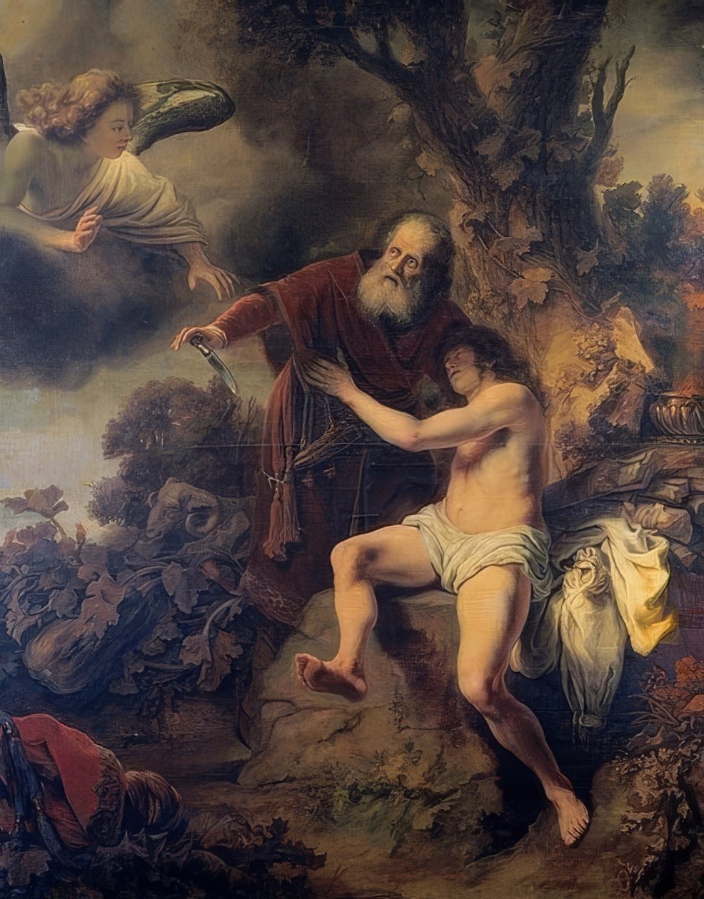 Ofiara Izaaka autorstwa Ferdinand Bol