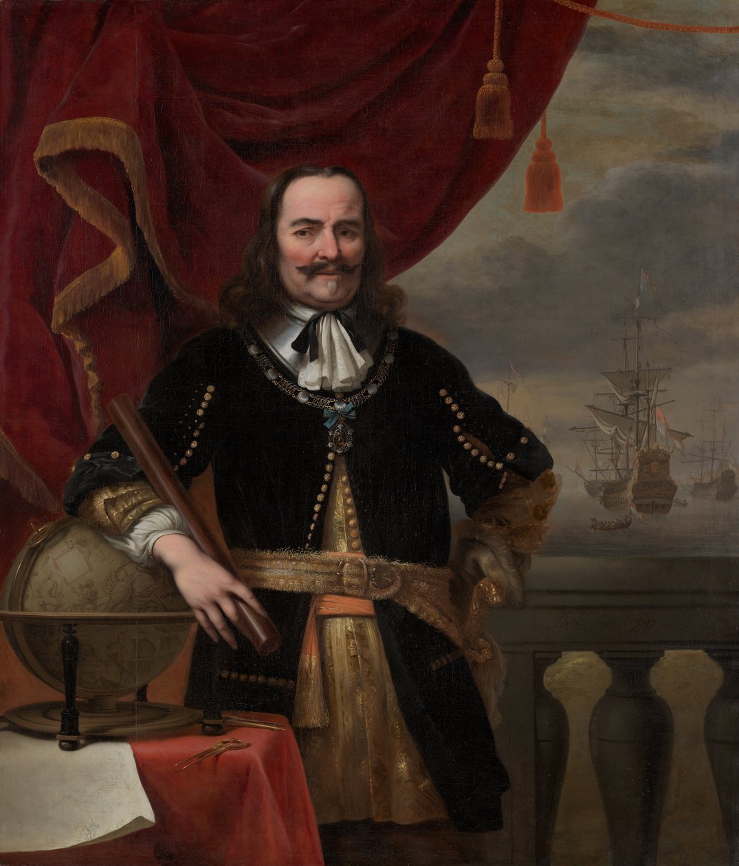 Portret Michiela de Ruytera (1607-1676) autorstwa Ferdinand Bol