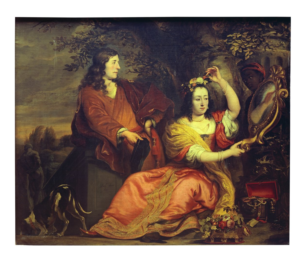 Portret Pietera de la Court i jego żony (olej na płótnie) autorstwa Ferdinand Bol