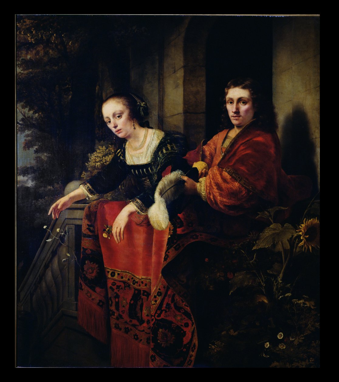 Portret męża i żony, 1654 autorstwa Ferdinand Bol