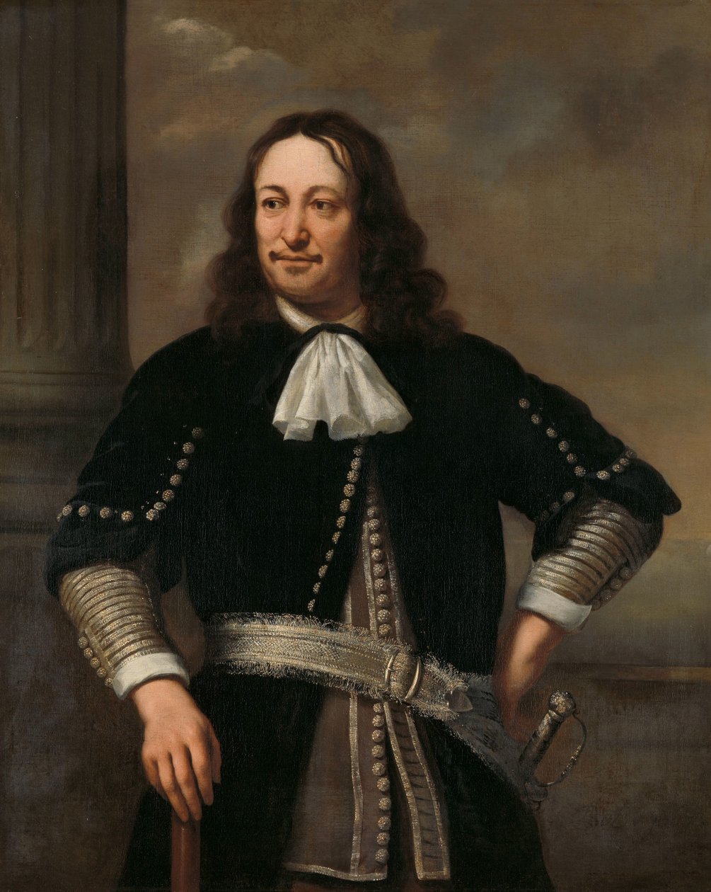Portret oficera marynarki, prawdopodobnie wiceadmirała Aerta van Nesa (1626-1693) autorstwa Ferdinand Bol