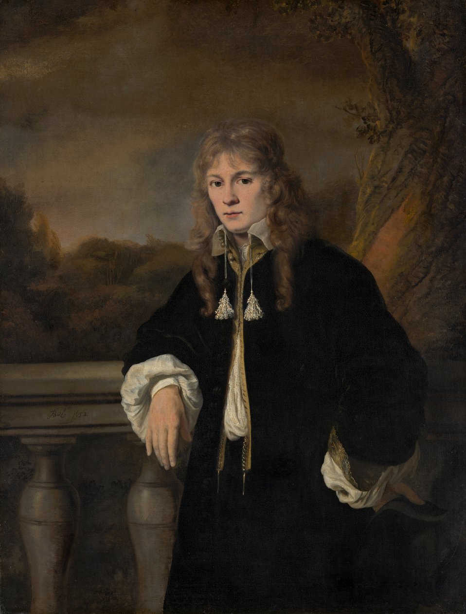 Portret młodego mężczyzny, prawdopodobnie Louis Trip Jr. (1638-1655) autorstwa Ferdinand Bol
