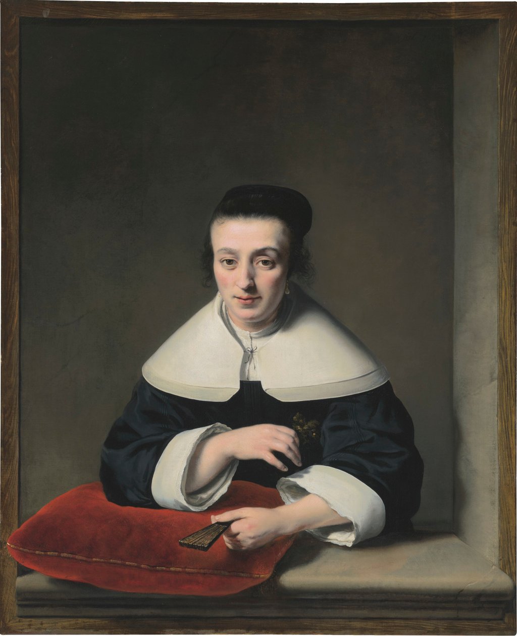 Portret kobiety przy oknie autorstwa Ferdinand Bol