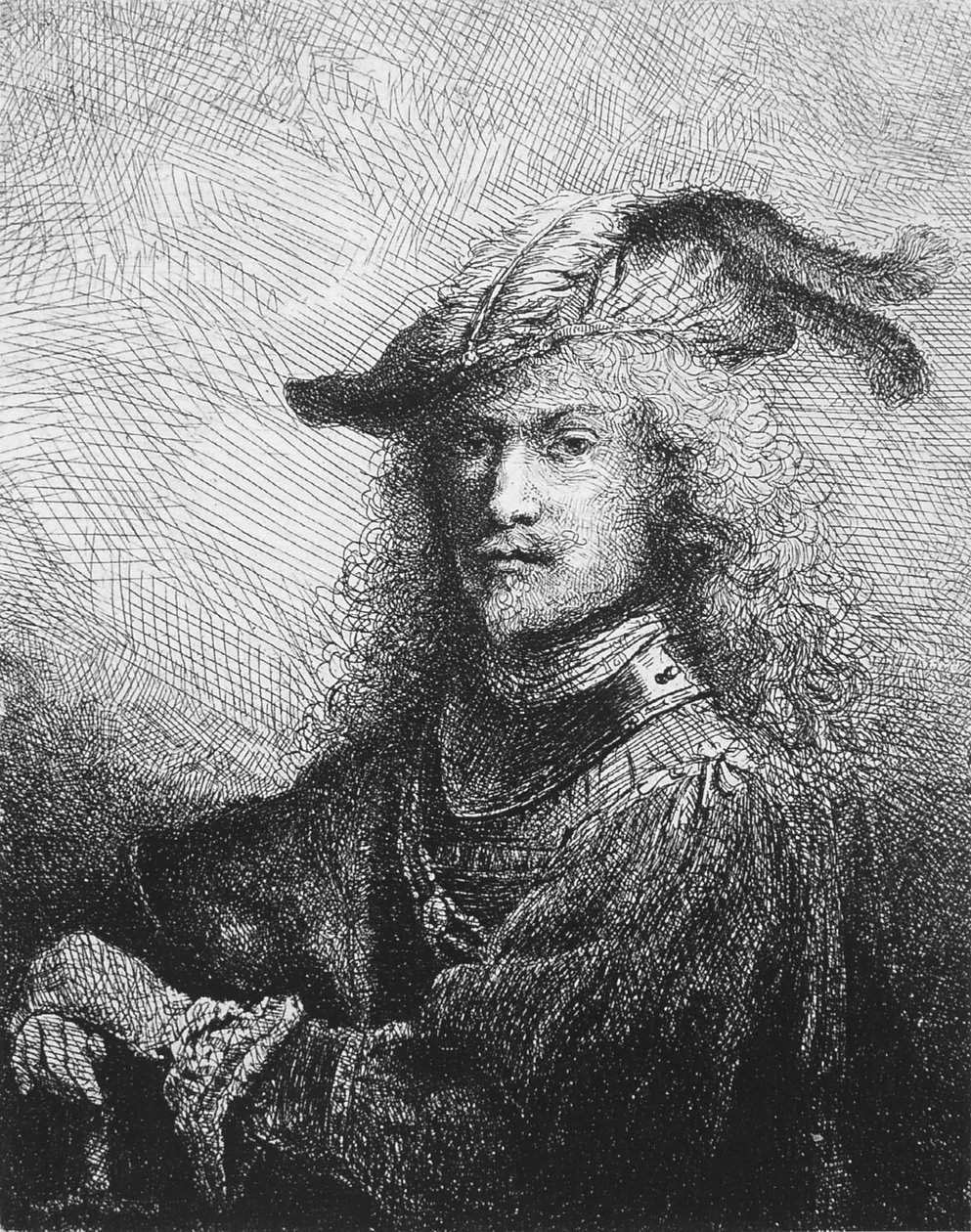 Autoportret, znany jako Młody wojownik autorstwa Ferdinand Bol